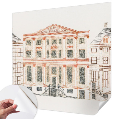 Vintage tapete Klassische Gebäude