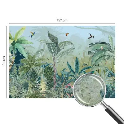 Selbstklebende Fototapete fürs Wohnzimmer mit tropischem Naturmotiv