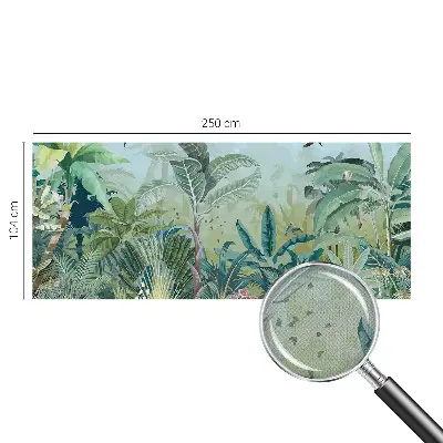 Selbstklebende Fototapete fürs Wohnzimmer mit tropischem Naturmotiv