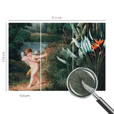Selbstklebende Fototapete für die Wand mit Motiv „Der liebenswerte Amor“