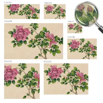 Selbstklebende Fototapete fürs Schlafzimmer mit romantischem Rosenmotiv