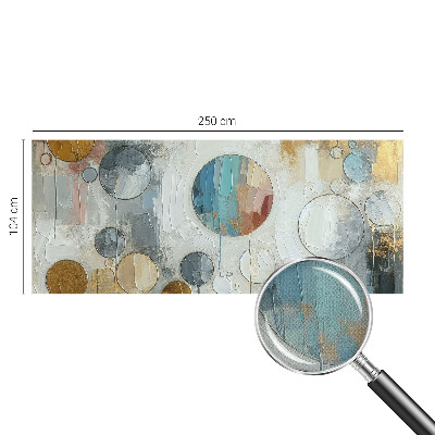 Selbstklebende Fototapete fürs Kinderzimmer Geometrische Kreise