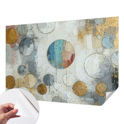 Selbstklebende Fototapete fürs Kinderzimmer Geometrische Kreise