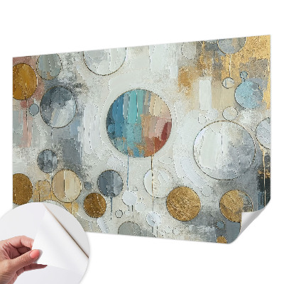 Selbstklebende Fototapete fürs Kinderzimmer Geometrische Kreise