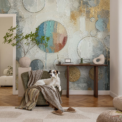 Selbstklebende Fototapete fürs Kinderzimmer Geometrische Kreise