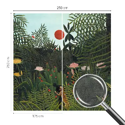 28D-Fototapete mit exotischer Landschaft