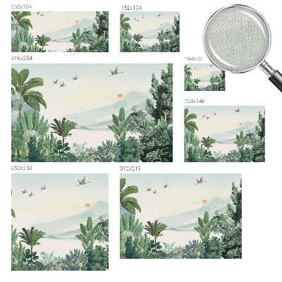 28D-Fototapete fürs Wohnzimmer Tropische Oase