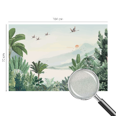 28D-Fototapete fürs Wohnzimmer Tropische Oase