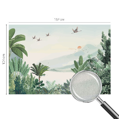 28D-Fototapete fürs Wohnzimmer Tropische Oase