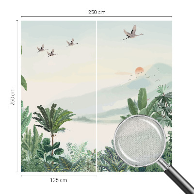 28D-Fototapete fürs Wohnzimmer Tropische Oase