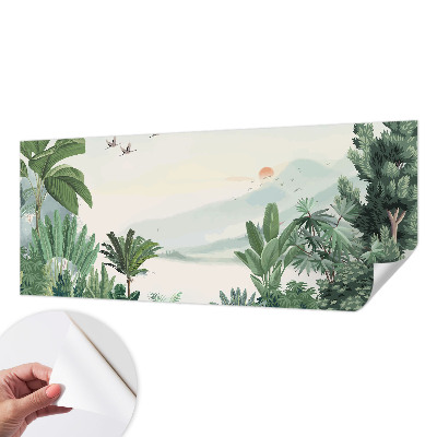 28D-Fototapete fürs Wohnzimmer Tropische Oase