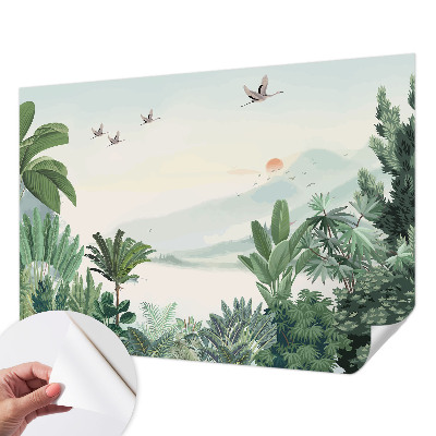 28D-Fototapete fürs Wohnzimmer Tropische Oase