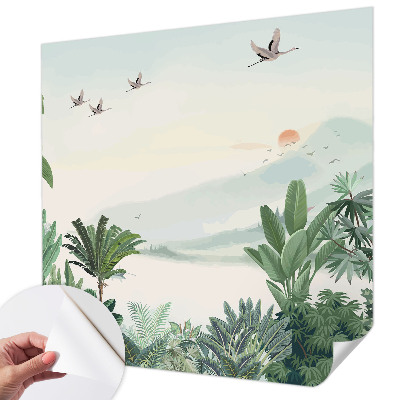 28D-Fototapete fürs Wohnzimmer Tropische Oase