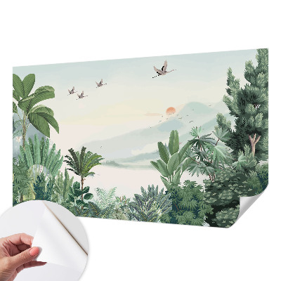 28D-Fototapete fürs Wohnzimmer Tropische Oase