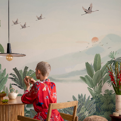 28D-Fototapete fürs Wohnzimmer Tropische Oase