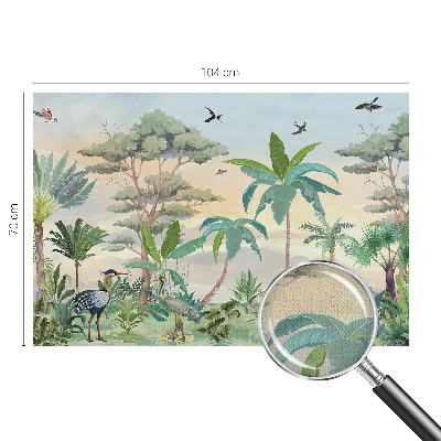 28D-Fototapete fürs Schlafzimmer Exotische Flora