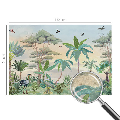 28D-Fototapete fürs Schlafzimmer Exotische Flora