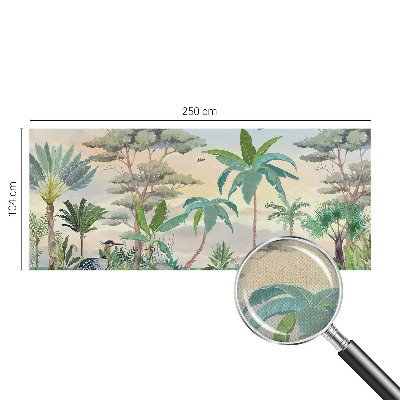 28D-Fototapete fürs Schlafzimmer Exotische Flora