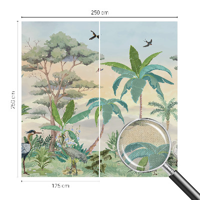 28D-Fototapete fürs Schlafzimmer Exotische Flora