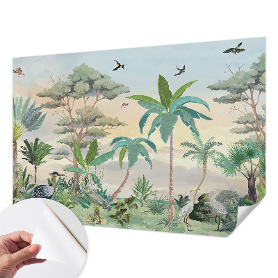 28D-Fototapete fürs Schlafzimmer Exotische Flora