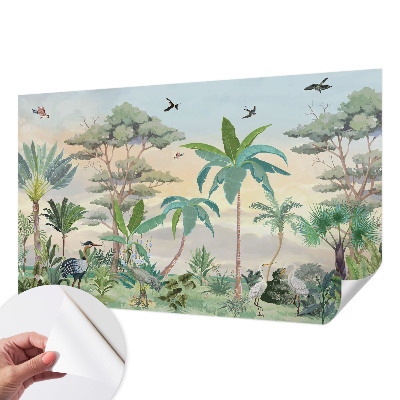 28D-Fototapete fürs Schlafzimmer Exotische Flora