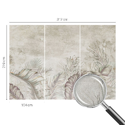 Vintage tapete Dekorative Blätter