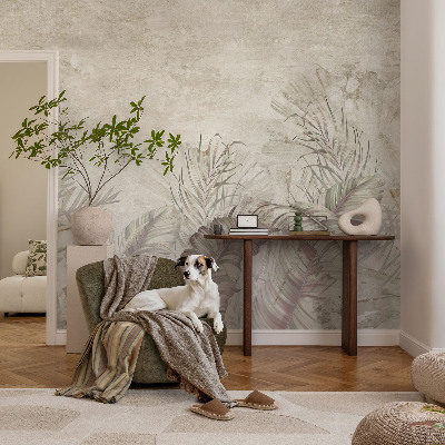 Vintage tapete Dekorative Blätter