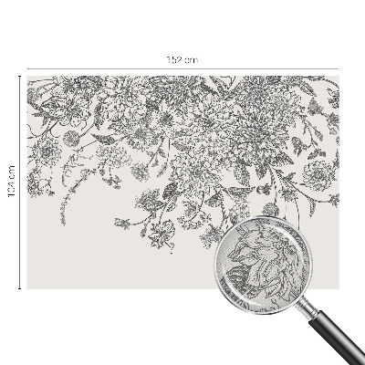 Selbstklebende Fototapete Blumenmuster