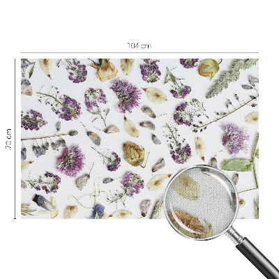 Selbstklebende Fototapete für die Wand Getrocknete Blumen