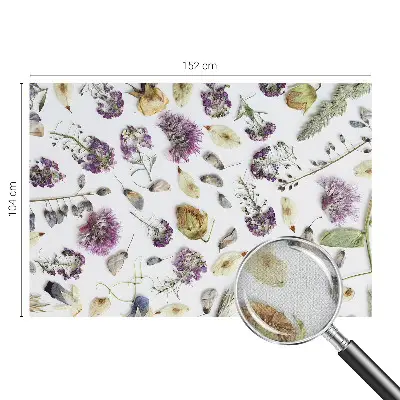 Selbstklebende Fototapete für die Wand mit Motiv getrockneter Blumen