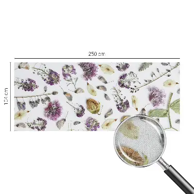 Selbstklebende Fototapete für die Wand mit Motiv getrockneter Blumen