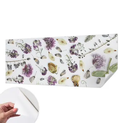 Selbstklebende Fototapete für die Wand mit Motiv getrockneter Blumen