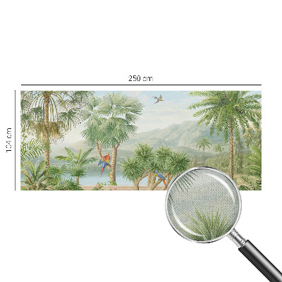 Selbstklebende Fototapete fürs Wohnzimmer mit exotischer Landschaft als Motiv