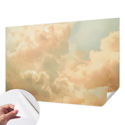 Selbstklebende Fototapete fürs Schlafzimmer mit einem Motiv aus ätherischen Wolken