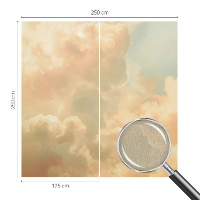 Selbstklebende Fototapete fürs Schlafzimmer mit einem Motiv aus ätherischen Wolken
