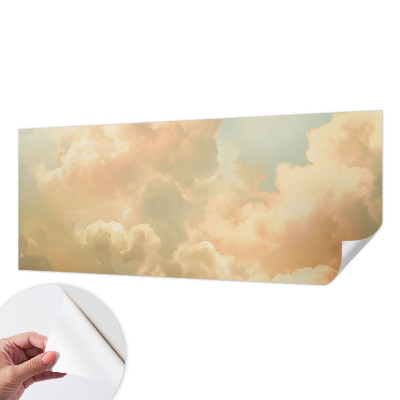 Selbstklebende Fototapete fürs Schlafzimmer mit einem Motiv aus ätherischen Wolken
