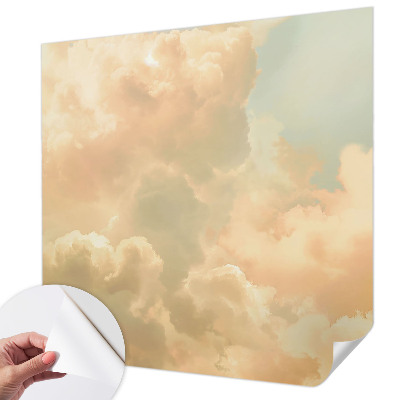 Selbstklebende Fototapete fürs Schlafzimmer mit einem Motiv aus ätherischen Wolken