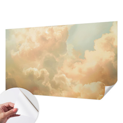 Selbstklebende Fototapete fürs Schlafzimmer mit einem Motiv aus ätherischen Wolken
