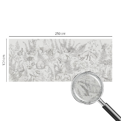 Selbstklebende Fototapete fürs Kinderzimmer Waldtiere