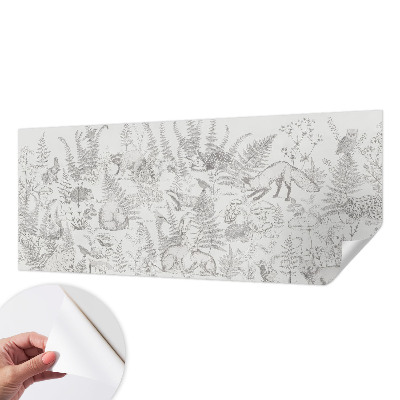 Selbstklebende Fototapete fürs Kinderzimmer Waldtiere