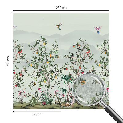 29D-Fototapete Exotische Bäume