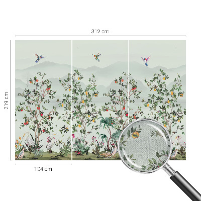 29D-Fototapete Exotische Bäume