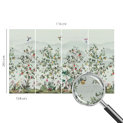 29D-Fototapete Exotische Bäume