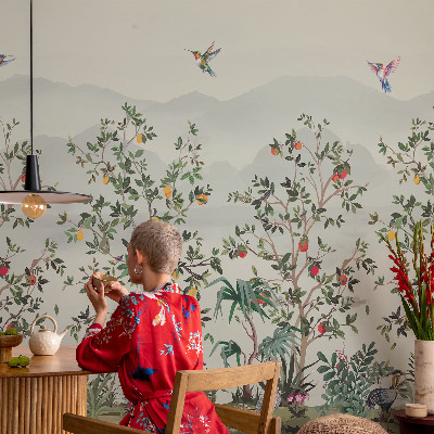 29D-Fototapete Exotische Bäume