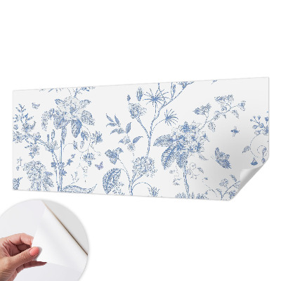 Fototapete in 3D-Optik Blumenmuster