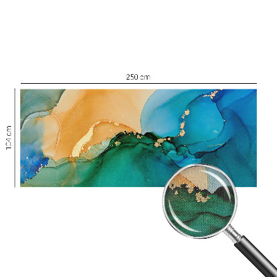 Moderne Fototapete nach Maß Bunte Wellen