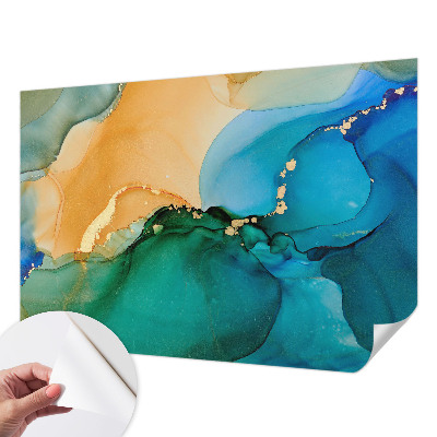 Moderne Fototapete nach Maß Bunte Wellen