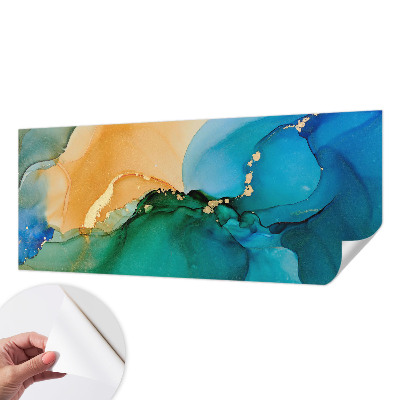 Moderne Fototapete nach Maß Bunte Wellen