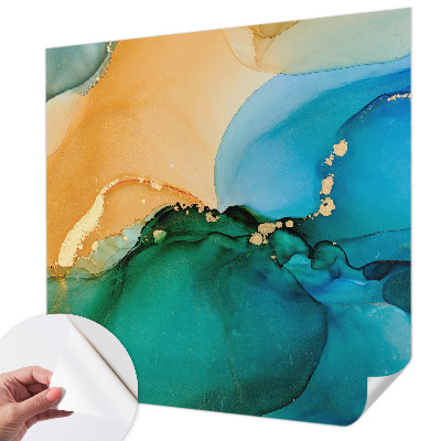 Moderne Fototapete nach Maß Bunte Wellen