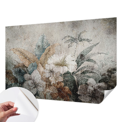 29D-Fototapete fürs Wohnzimmer mit floralem Motiv „Blumentraum“